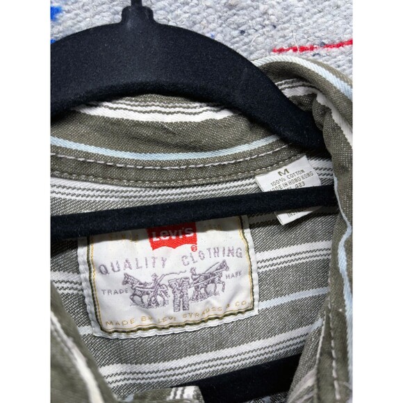 Vintage 90s Levis Button Down shirt faded skater surfer Medium Large - Picture 2 of 8